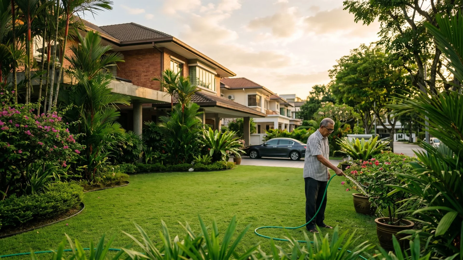 Lawn in Taman Tun Dr Ismail (TTDI)